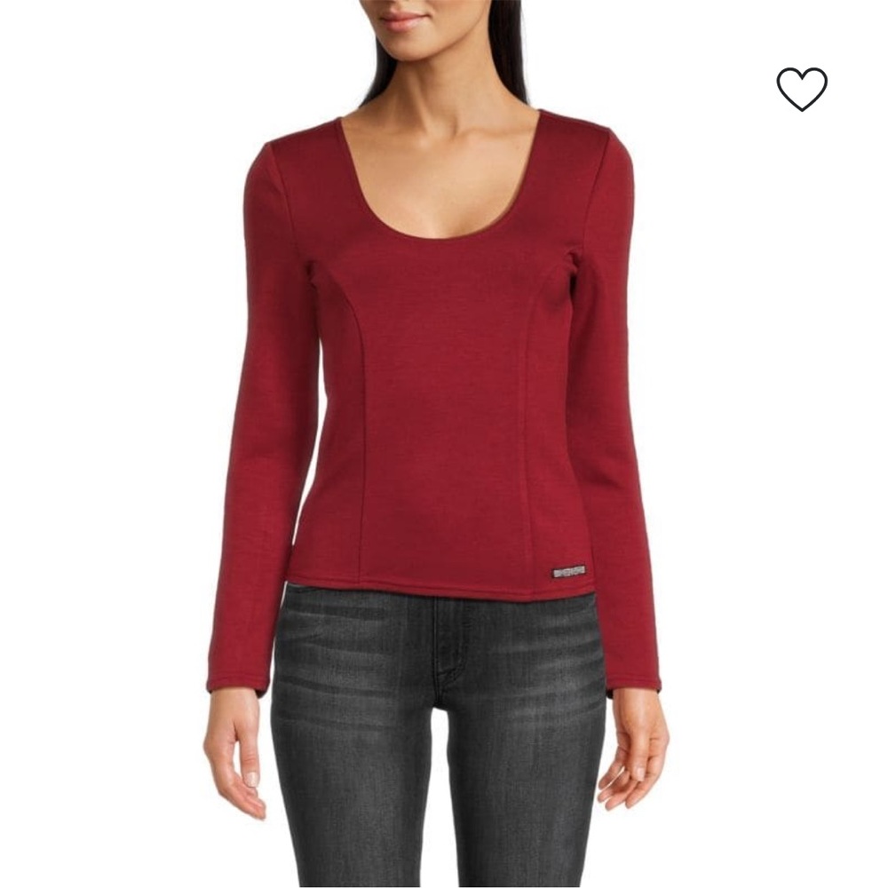 Hudson Solid Scoopneck Top